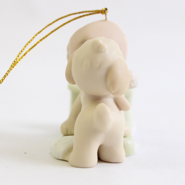Precious Moments Ornament Puppies on Sled 1997 Christmas Holiday 272892 Enesco