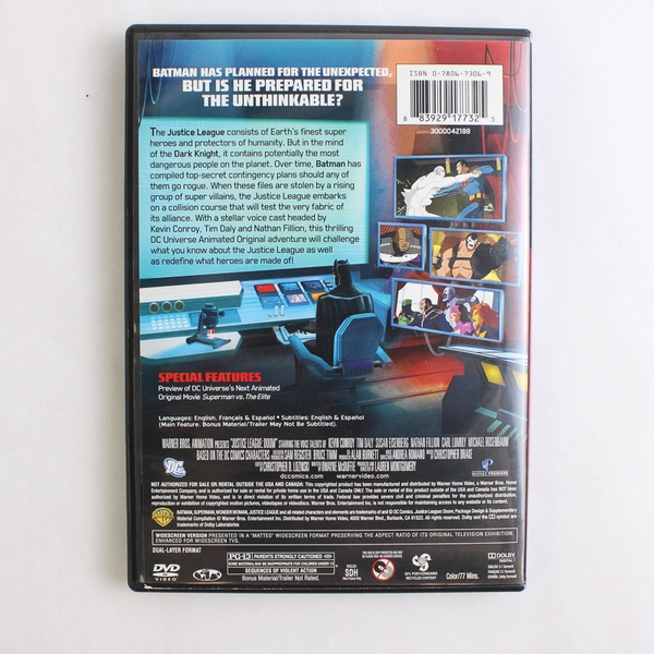 Justice League: Doom DVD DC 2012 Director Lauren Montgomery