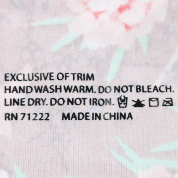 Vince Camuto Rose Pink Floral Padded Bra Size 38C Underwire Adjustable Strap