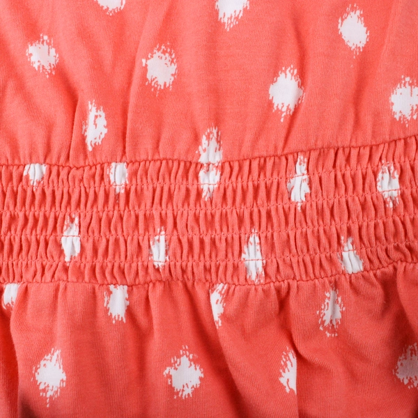 LOFT Women's Size XS Pink White Sleeveless Dress Elastic Waist