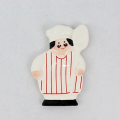 Vintage Avon Chef André Ceramic Spoon Rest With Original Box