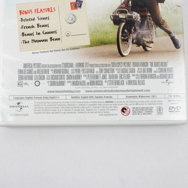 Mr. Bean's Holiday DVD Universal Widescreen 2007 Director Steve Bendelack