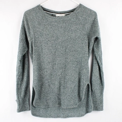 Zella Thermal Top Long Sleeve Heather Gray Size Small