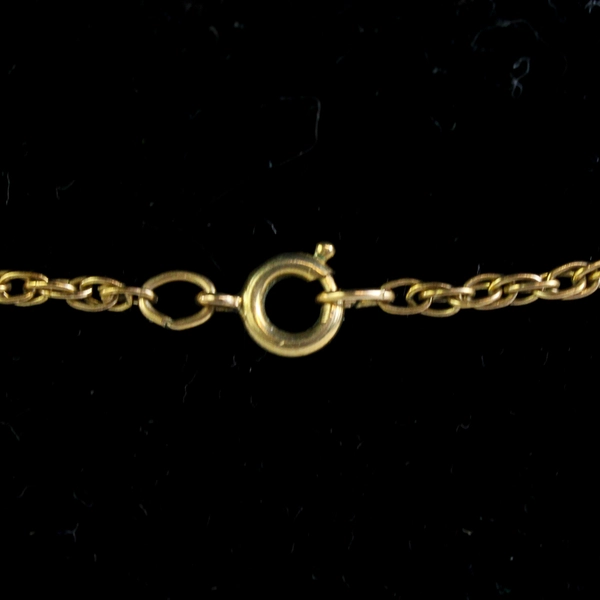 VTG Franklin Mint Bisque Porcelain Easter Egg Pendant 24K Gold Accents 12K Chain