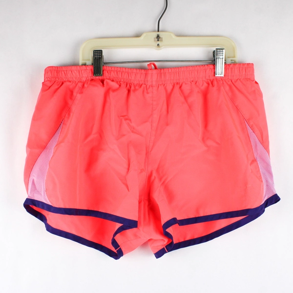 Nike Women's Shorts Size M Neon Pink Purple Inner Lining Drawstring Elastic