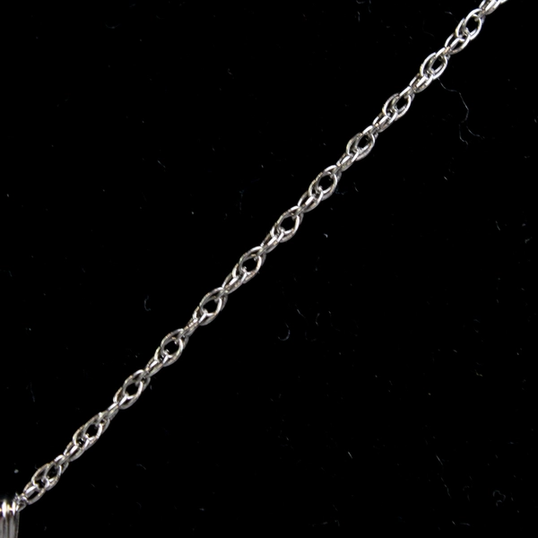 Sterling Silver Rose Pendant Necklace 19"