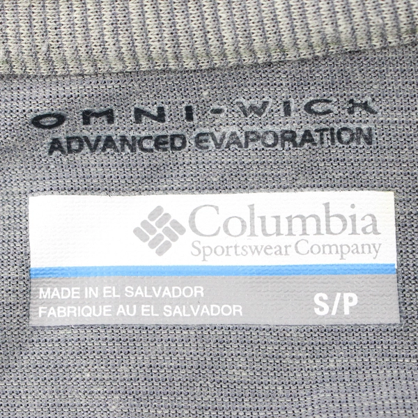 Columbia Omni Wick Men's Sort Sleeve Crew Neck Green Pullover Size Small