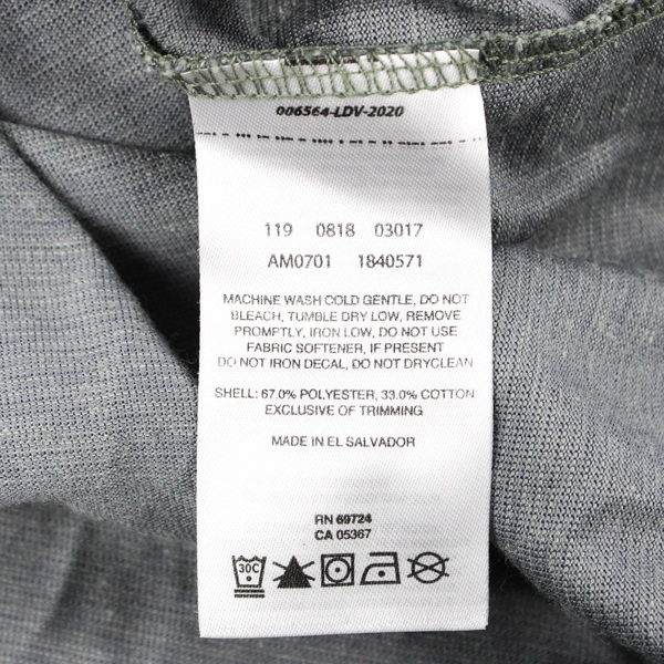 Columbia Omni Wick Men's Sort Sleeve Crew Neck Green Pullover Size Small