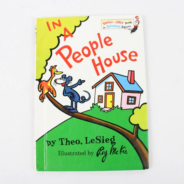 Vintage In a People House by Theo LeSieg Bright & Early Book Series 1972 HC
