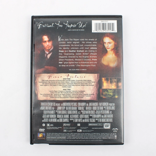 From Hell (DVD, Directors Limited Edition, 2002) Director Hughes Brothers