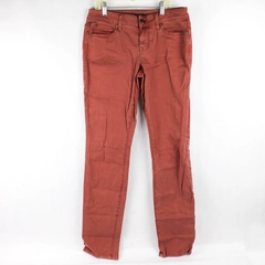 Level 99 Anthropologie Women's Jeans Lily Skinny Straight Size 28 Brown Rust