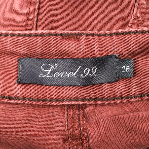 Level 99 Anthropologie Women's Jeans Lily Skinny Straight Size 28 Brown Rust