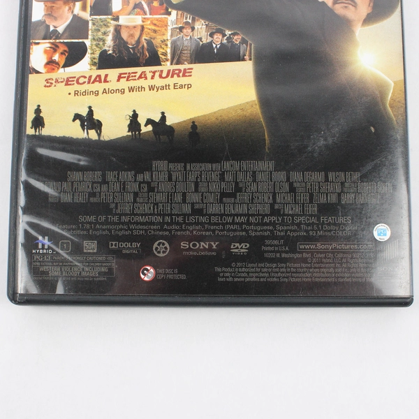 Wyatt Earp's Revenge (DVD, Sony, 2012) Director Michael Feifer