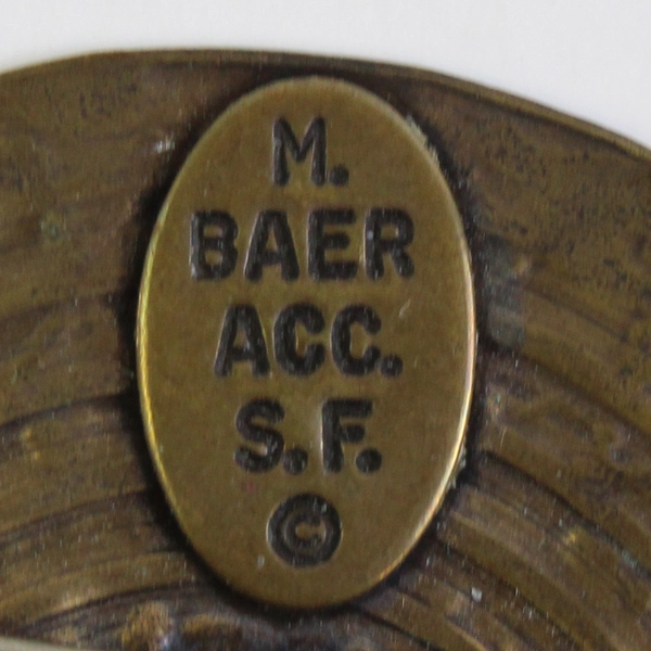 Vintage Marjorie Baer SF Mixed Metal Boho Brooch