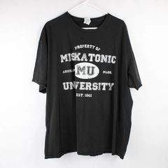Delta Soft 'Property of Miskatonic University' Black Adult 3XL Shirt
