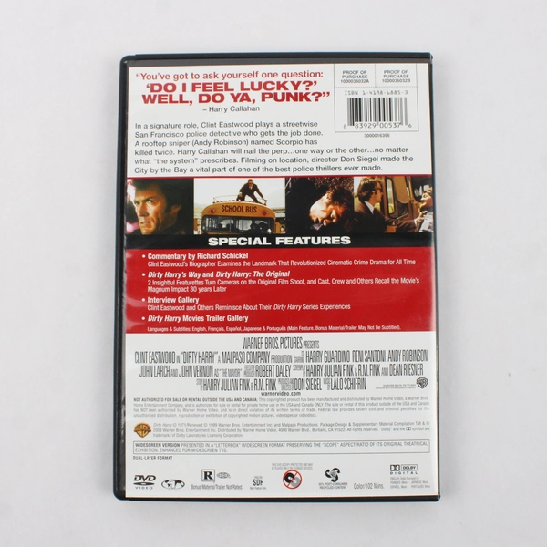 Clint Eastwood: Dirty Harry (DVD, The Dirty Harry Collection, 1971)
