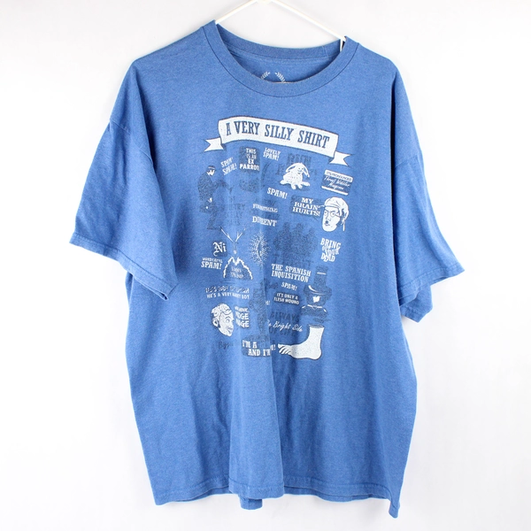 Teepublic Graphic T-Shirt A Very Silly Shirt Humorous Blue Size XXL