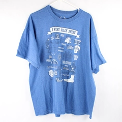 Teepublic Graphic T-Shirt A Very Silly Shirt Humorous Blue Size XXL