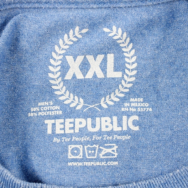 Teepublic Graphic T-Shirt A Very Silly Shirt Humorous Blue Size XXL