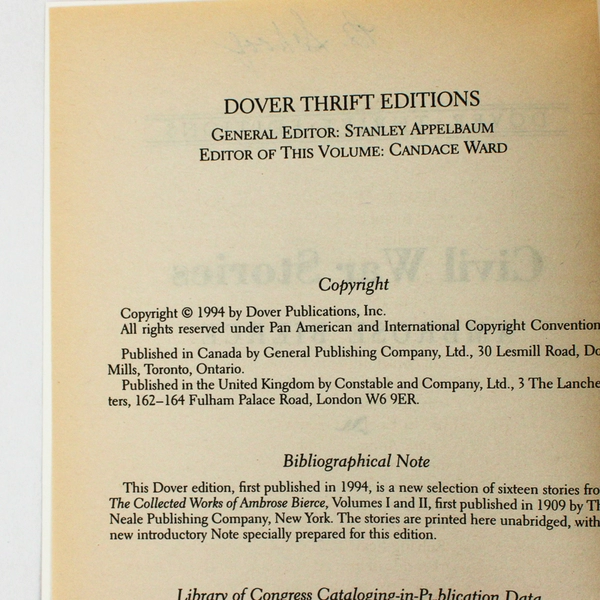 Lot of 2 Dover Thrift Editions From Robert Frost & Ambrose Bierce Paperback