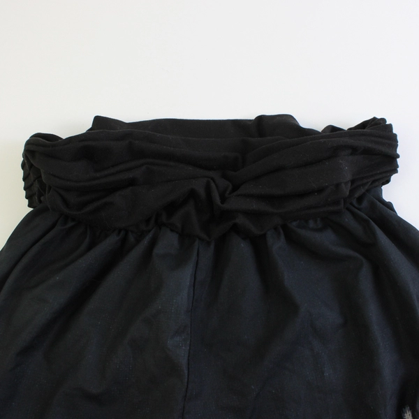 Lu's Chic Women's Navy Blue Tie-Dye Print Harem Pants Medium