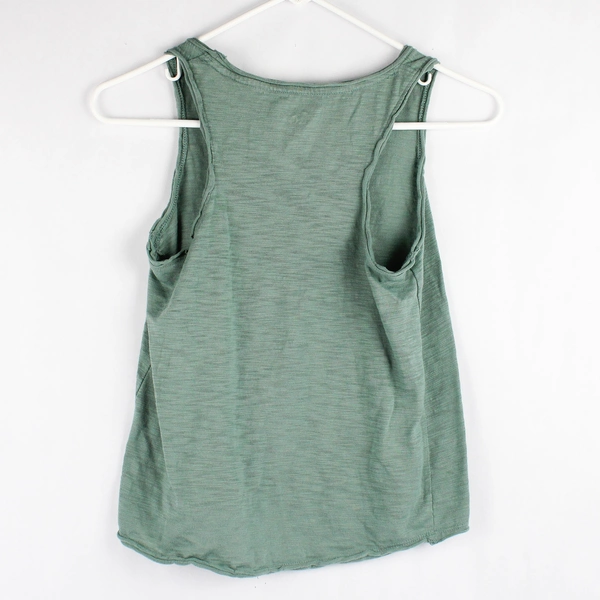 Sonoma Goods For Life Sage Green Cotton Blend Cropped Tank Top Women's Size XS