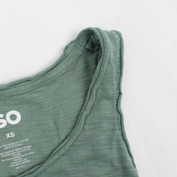 Sonoma Goods For Life Sage Green Cotton Blend Cropped Tank Top Women's Size XS