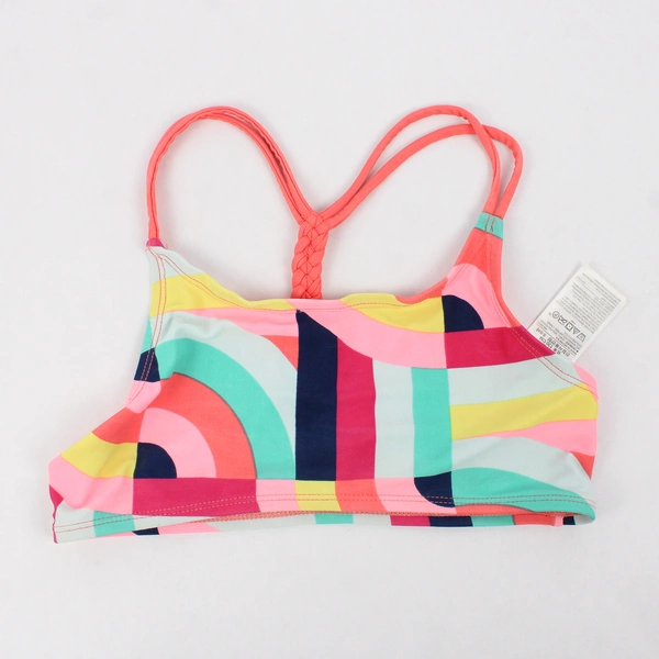 GAP Kids Multicolor Colorblock Bikini Swimsuit Top Girls' Size Medium 8-9