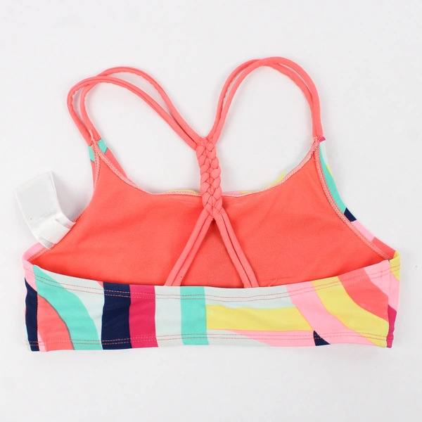 GAP Kids Multicolor Colorblock Bikini Swimsuit Top Girls' Size Medium 8-9