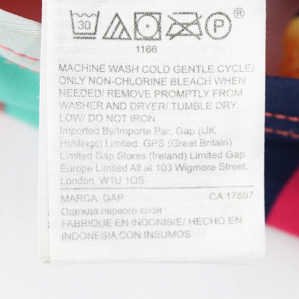 GAP Kids Multicolor Colorblock Bikini Swimsuit Top Girls' Size Medium 8-9