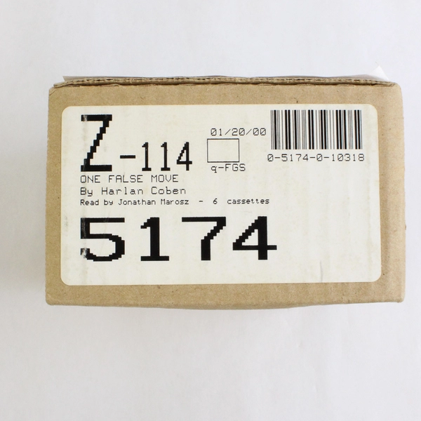 Myron Bolitar Series: One False Move by Harlan Coben 2007 6 Cassettes