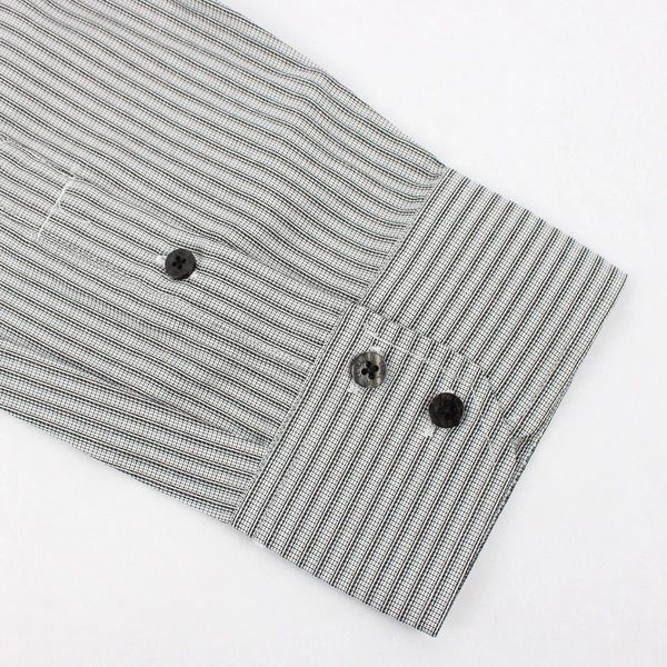 Level Ten Gray and Black Pinstripe Button-Up Men's Size 2XL