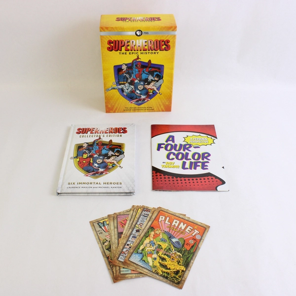 PBS: Superheroes The Epic History (Hardcover Book, Collectable Cards)