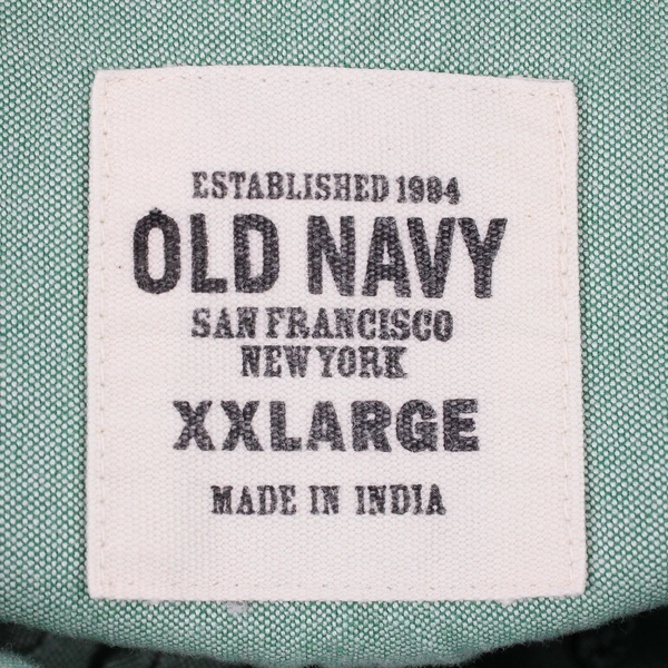 Old Navy Mint Green Cotton Button-Down Men's Button-Down Men's Size 2XL