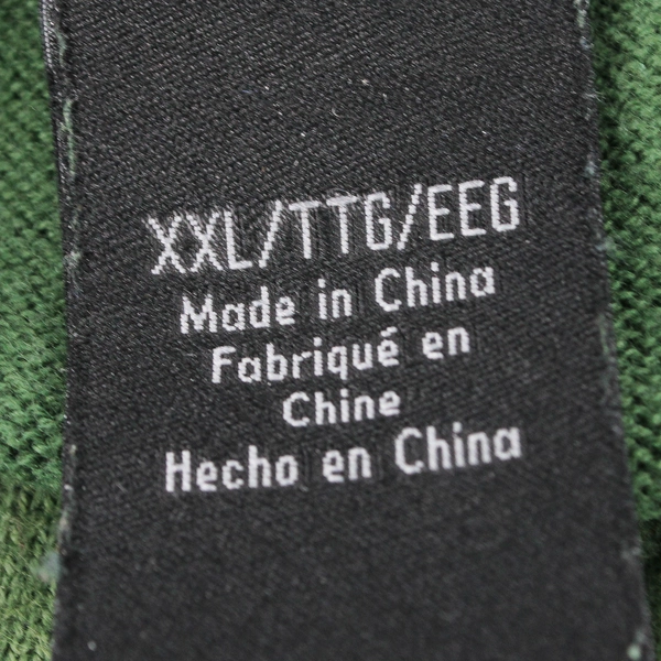 Calvin Klein Jeans Green Cadet Collar Cotton Sweater Men's Size 2XL