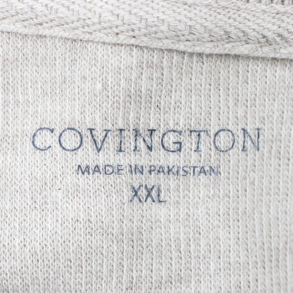Covington Off-White Knit Cotton Crew Neck Sweater Men's Size 2XL