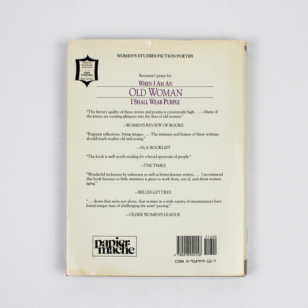 When I Am An Old Woman I Shall Wear Purple 1991 2nd Edition Hardcover DJ