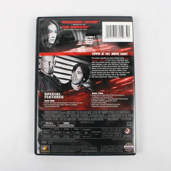 Live Free or Die Hard DVD 2007 2-Disc Set Collector's Edition