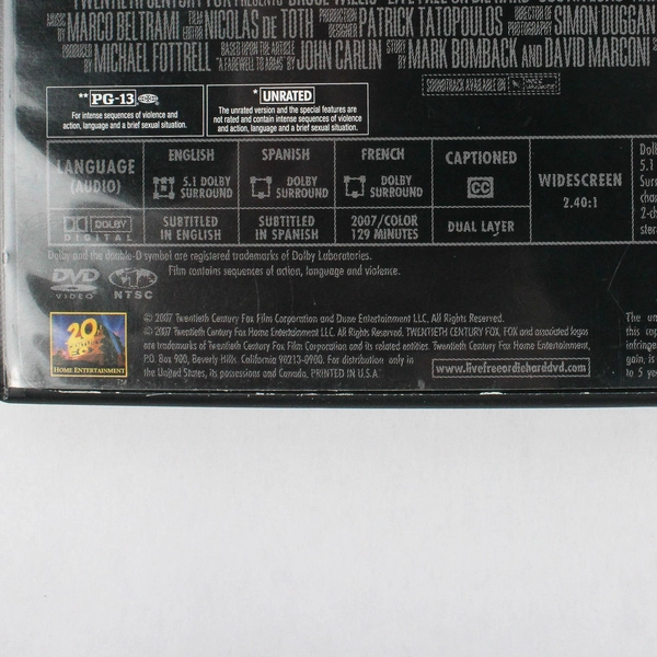 Live Free or Die Hard DVD 2007 2-Disc Set Collector's Edition