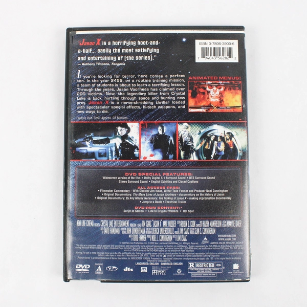 Jason X DVD 2002 Horror Movie Widescreen Special Features Fair Condition