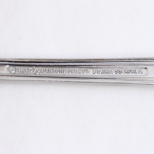 Lot Of 2 Reed & Barton Elegante (Stainless) Flatware Serving Spoon 1 Slotted