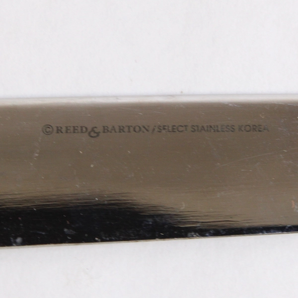 Lot Of 3 Reed & Barton Elegante Stainless Flatware Serving Knife Ladle & Spoon