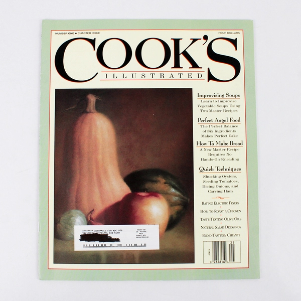 Cook's Illustrated Charter Issue Volume 1 Number 1 1992
