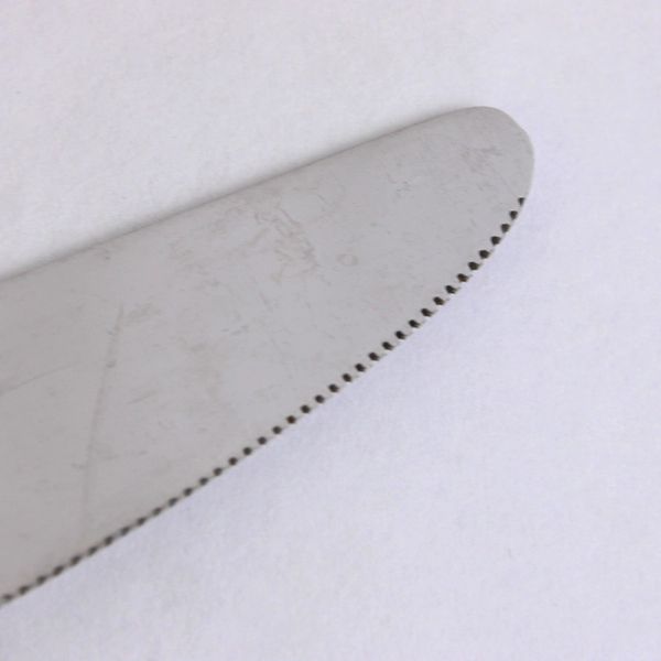 Lot Of 5 Unbranded Stainless Steel Japan Flatware Woven/Basketweave Knives