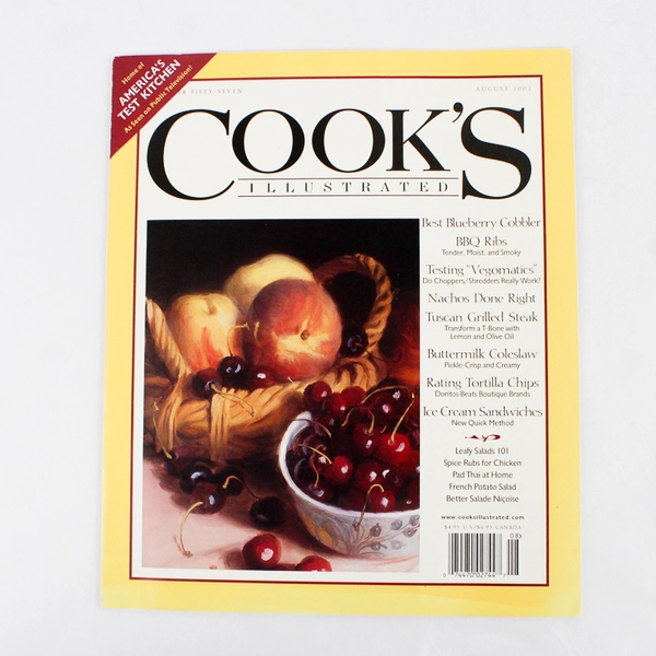 Cook's Illustrated July & August 2002 Magazine Home of America's Test Kitchen