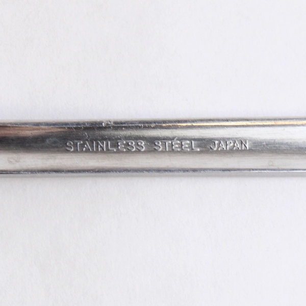 Lot Of 4 Unbranded Stainless Steel Japan Flatware Woven/Basketweave Desert Forks