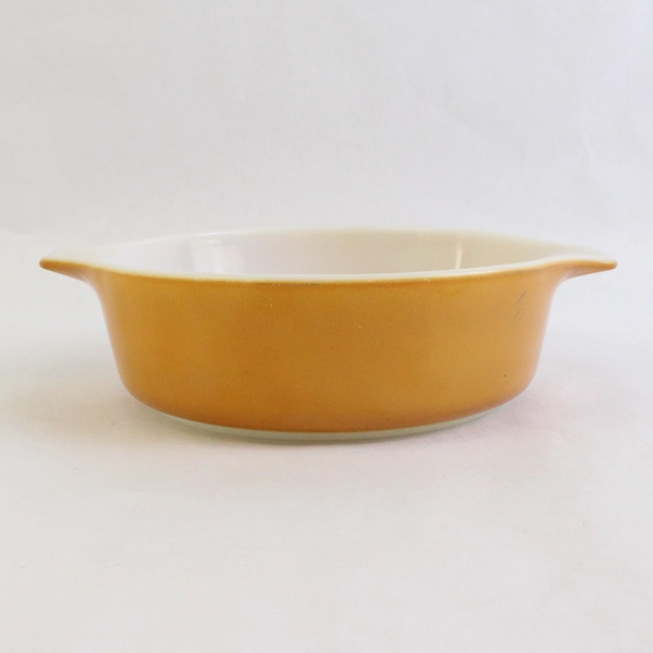 Pyrex Casserole 1 PT Butterscotch Casserole Bowl 471