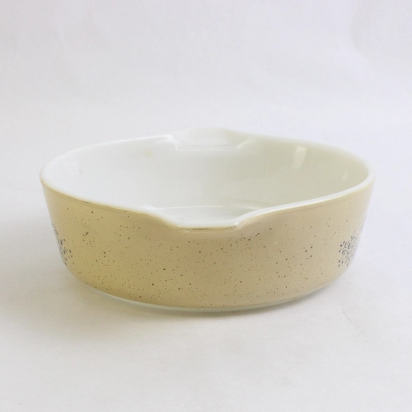 Vintage Pyrex 1 Pint Round Casserole Dish Homestead Pattern 471B