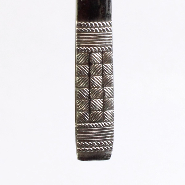 Lot Of 5 Unbranded Stainless Steel Japan Flatware Woven/Basketweave Salad Forks