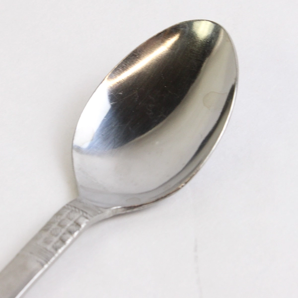 Lot Of 5 Unbranded Stainless Steel Japan Flatware Woven/Basketweave Teaspoons